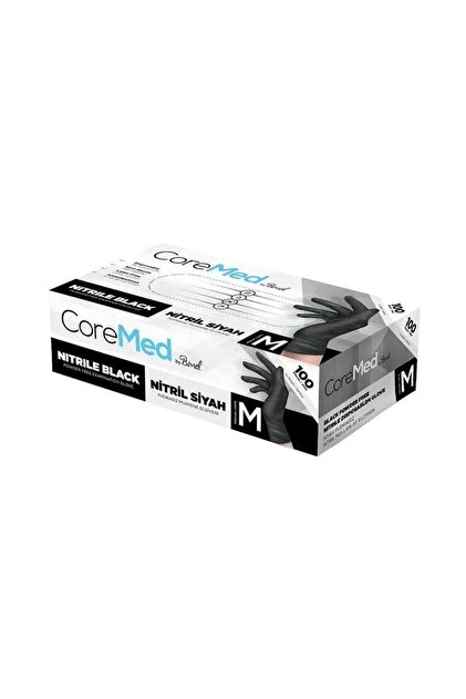 BİMEL COREMED SİYAH NİTRİL 100'LÜ PAKET